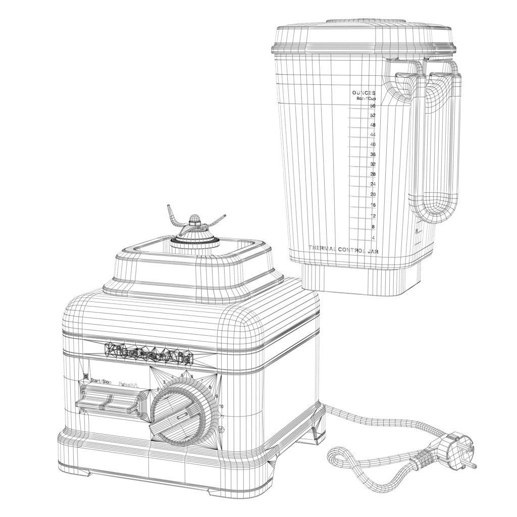 KitchenAid Pro Line Blender 3D model_14