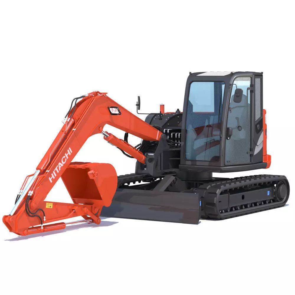 Compact Excavator Hitachi ZX85USB 3D model