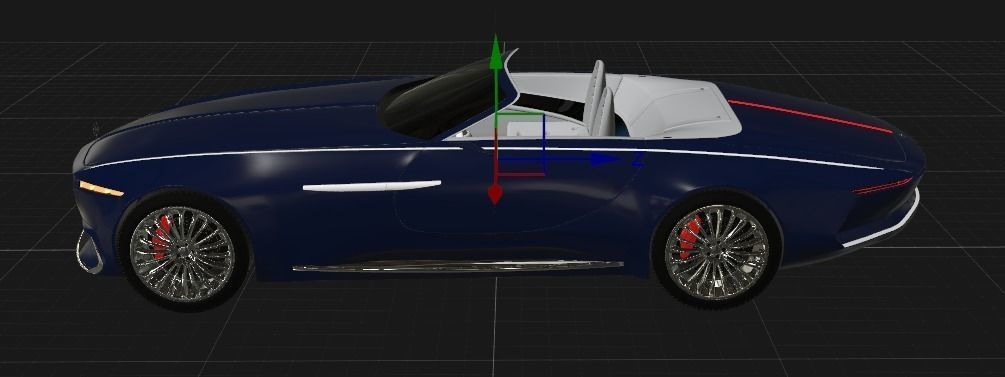 Mercedes-Benz Maybach Vision 6 Cabriolet 2018 3D model_10