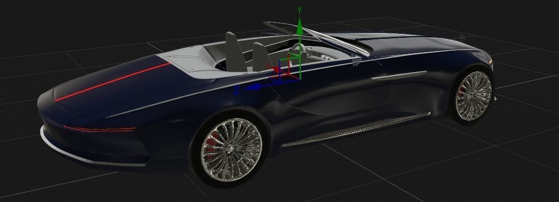 Mercedes-Benz Maybach Vision 6 Cabriolet 2018 3D model_11