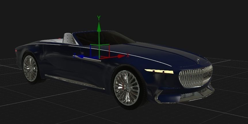 Mercedes-Benz Maybach Vision 6 Cabriolet 2018 3D model_9