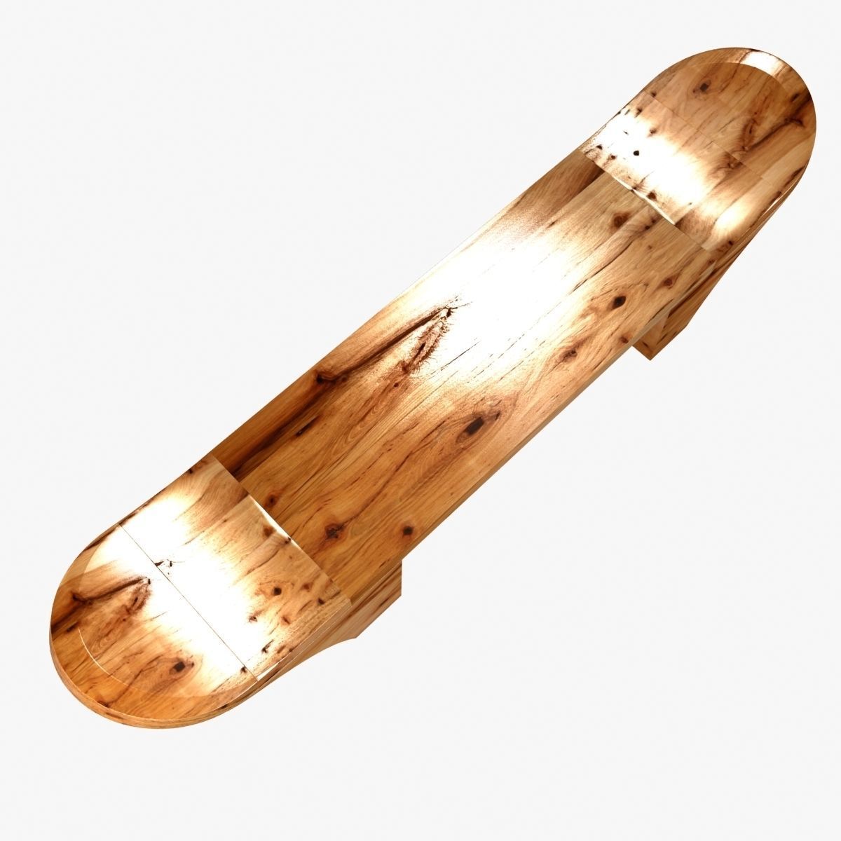 Chista furniture - mir wooden bench 3D model_3