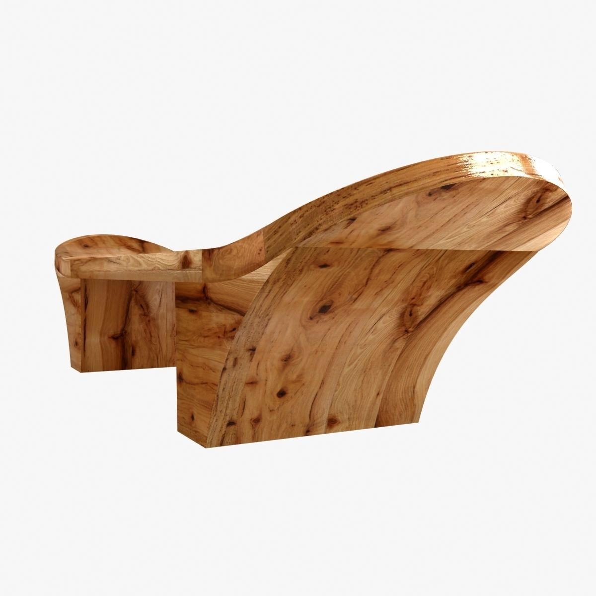 Chista furniture - mir wooden bench 3D model_2