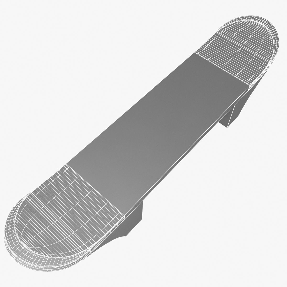 Chista furniture - mir wooden bench 3D model_9