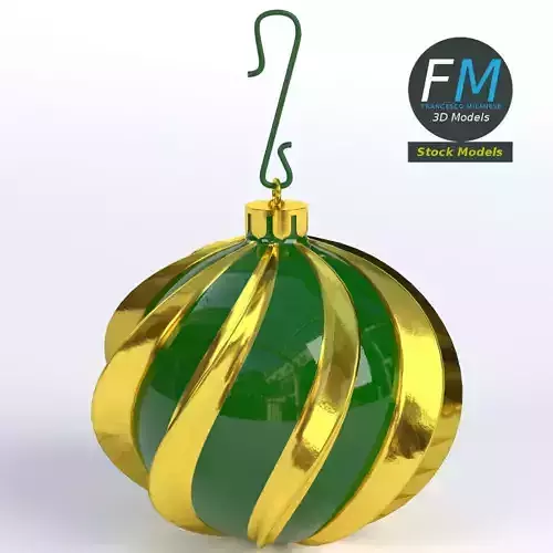 Christmas ball twisted