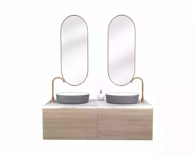 Modern Bathroom Set 3D model