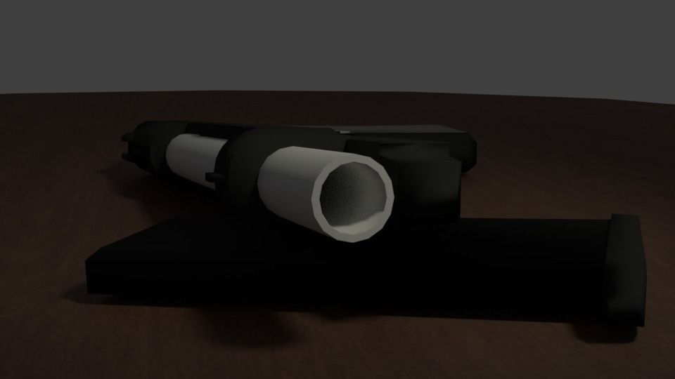 M9 pistol LOW-POLY Low-poly 3D model_0