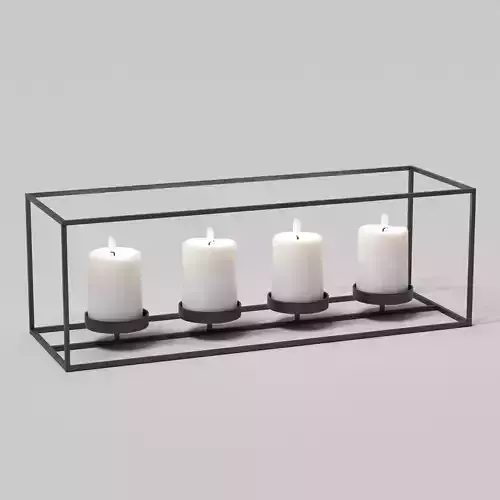 candlestick with candles 02