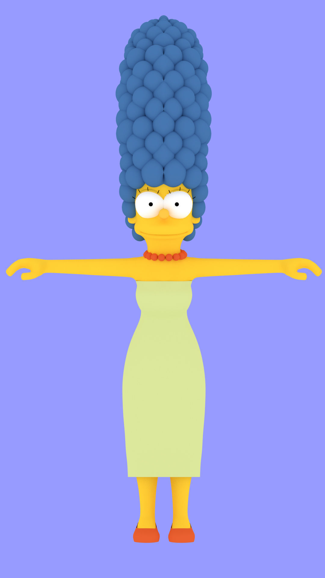 The Simpsons Marge Simpson 3D model_3