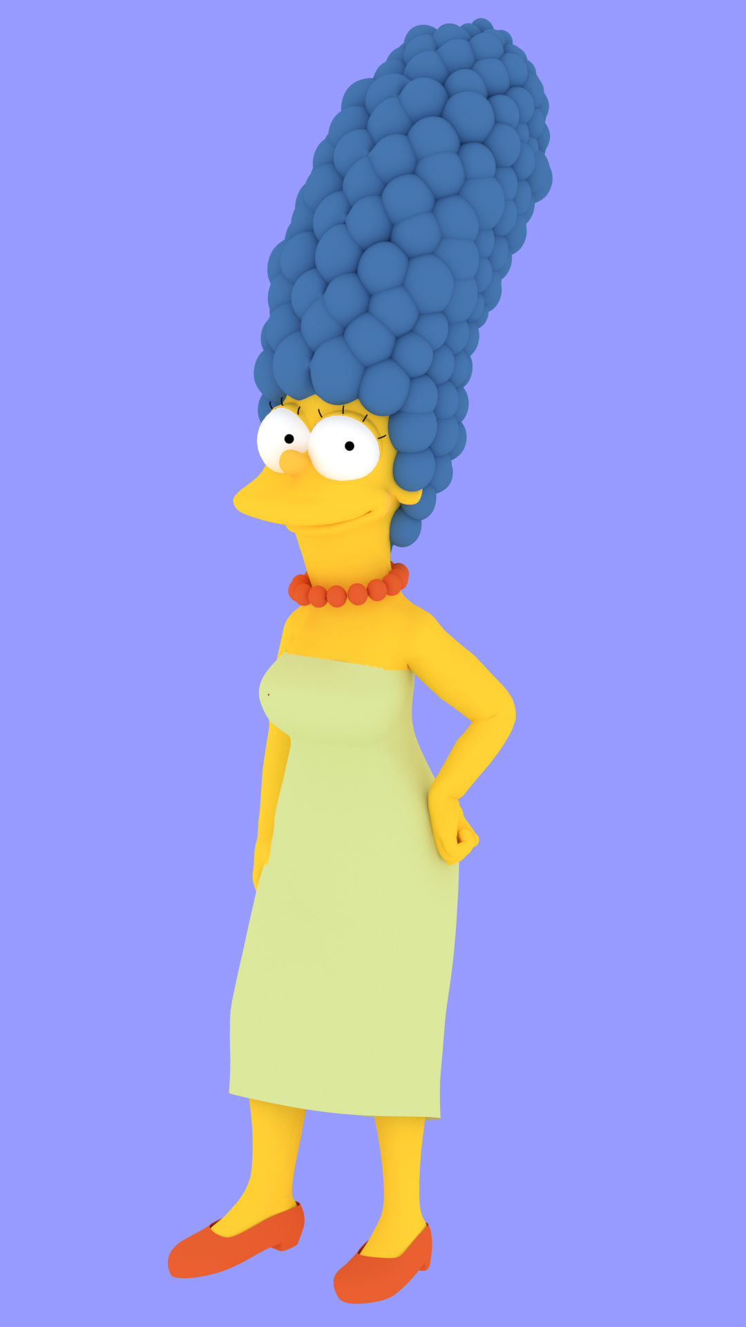 The Simpsons Marge Simpson 3D model_2