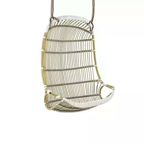 Double Hanging Rattan Chair