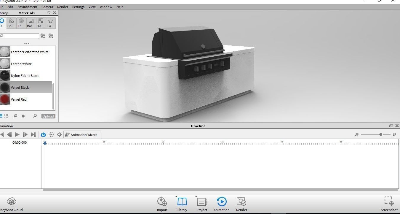 Barbecue outdoor grill 3D model_12