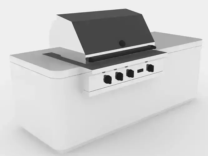 Barbecue outdoor grill 3D model