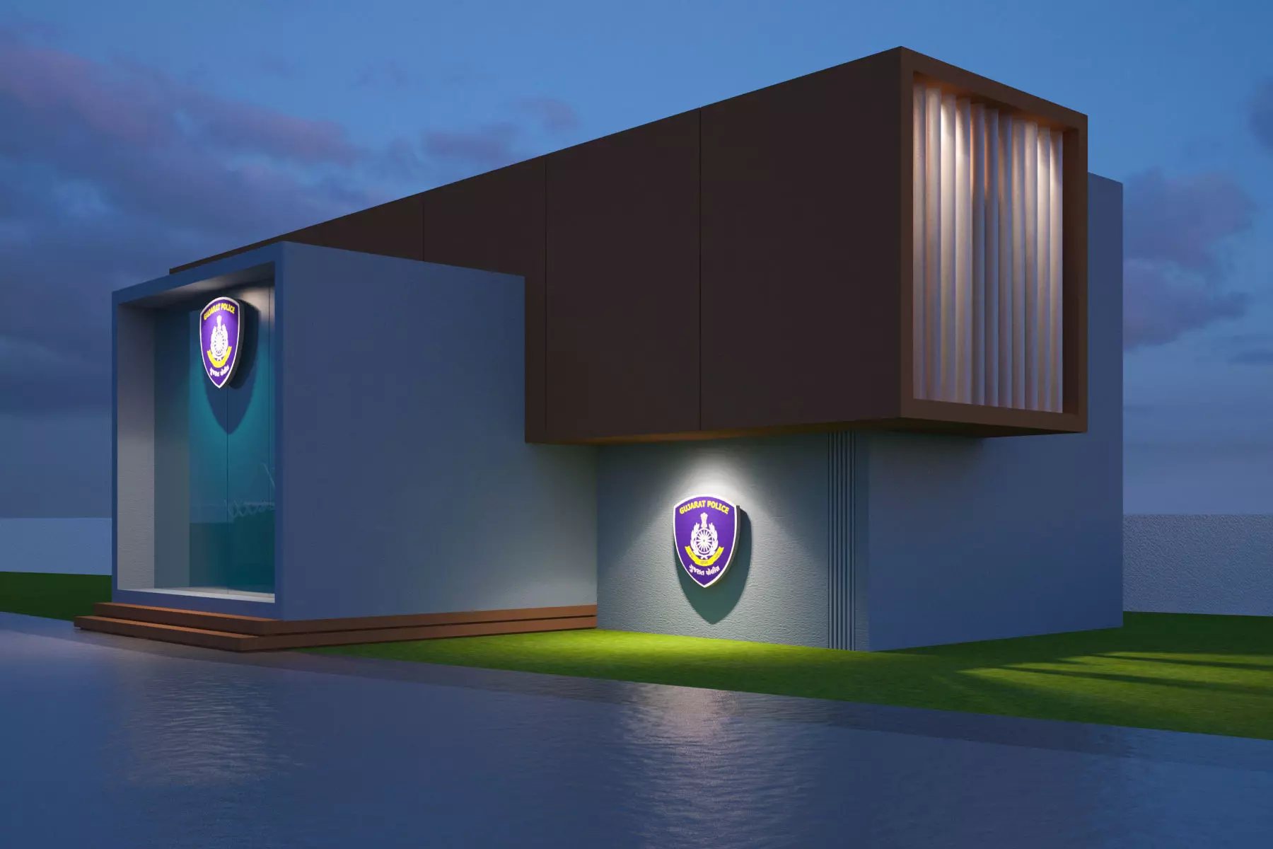 office building 3D model_0