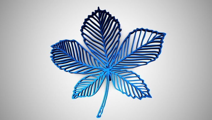 Horse Chestnut Pendant 3D print model
