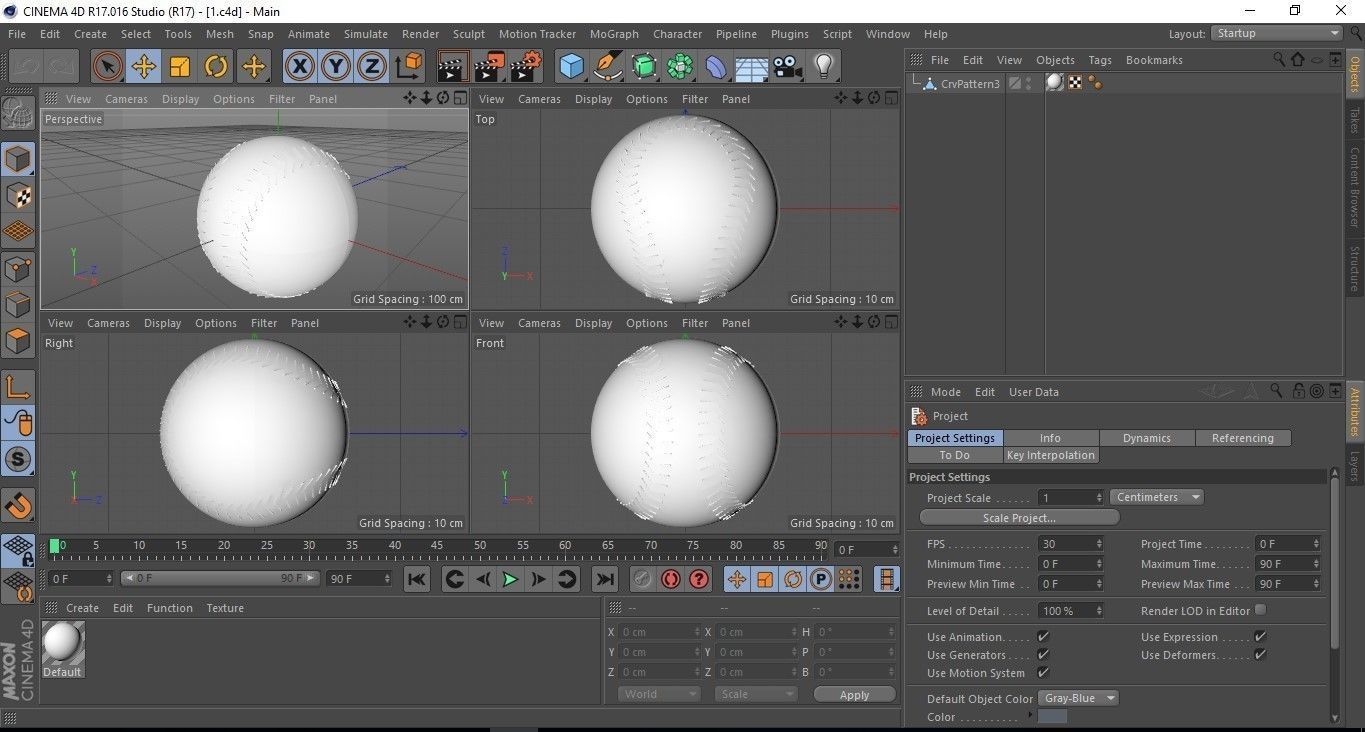 Baseball Ball 3D model_9
