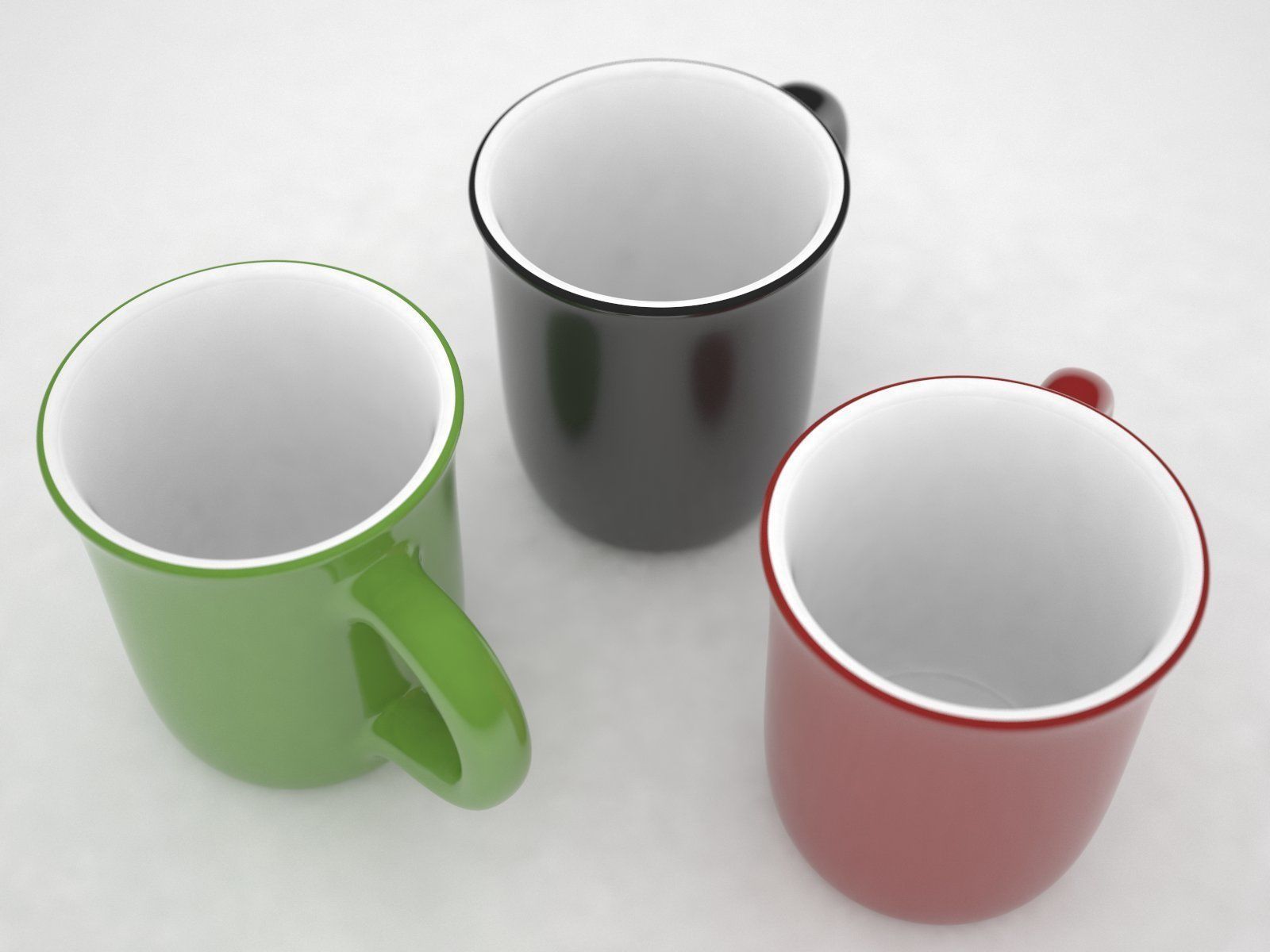 Cup Glass Low-poly 3D model_3