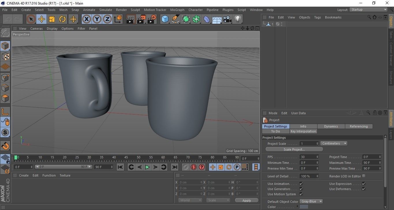 Cup Glass Low-poly 3D model_13