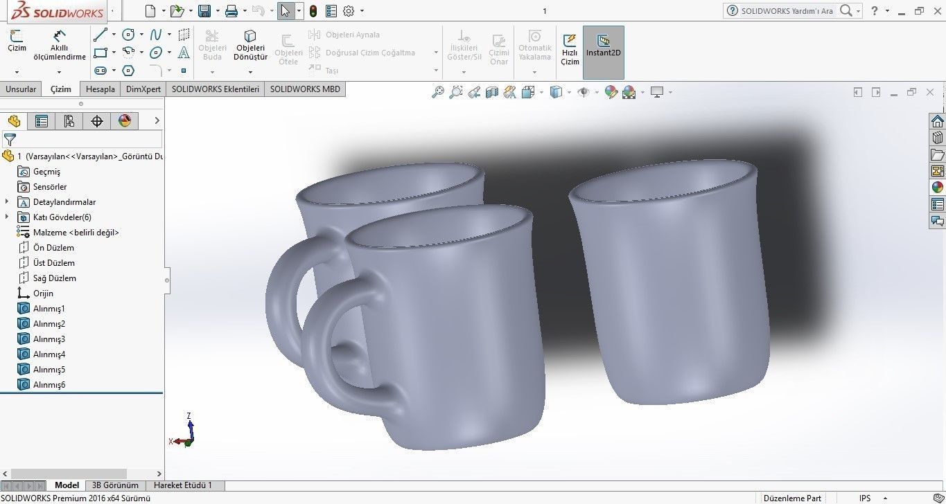 Cup Glass Low-poly 3D model_11