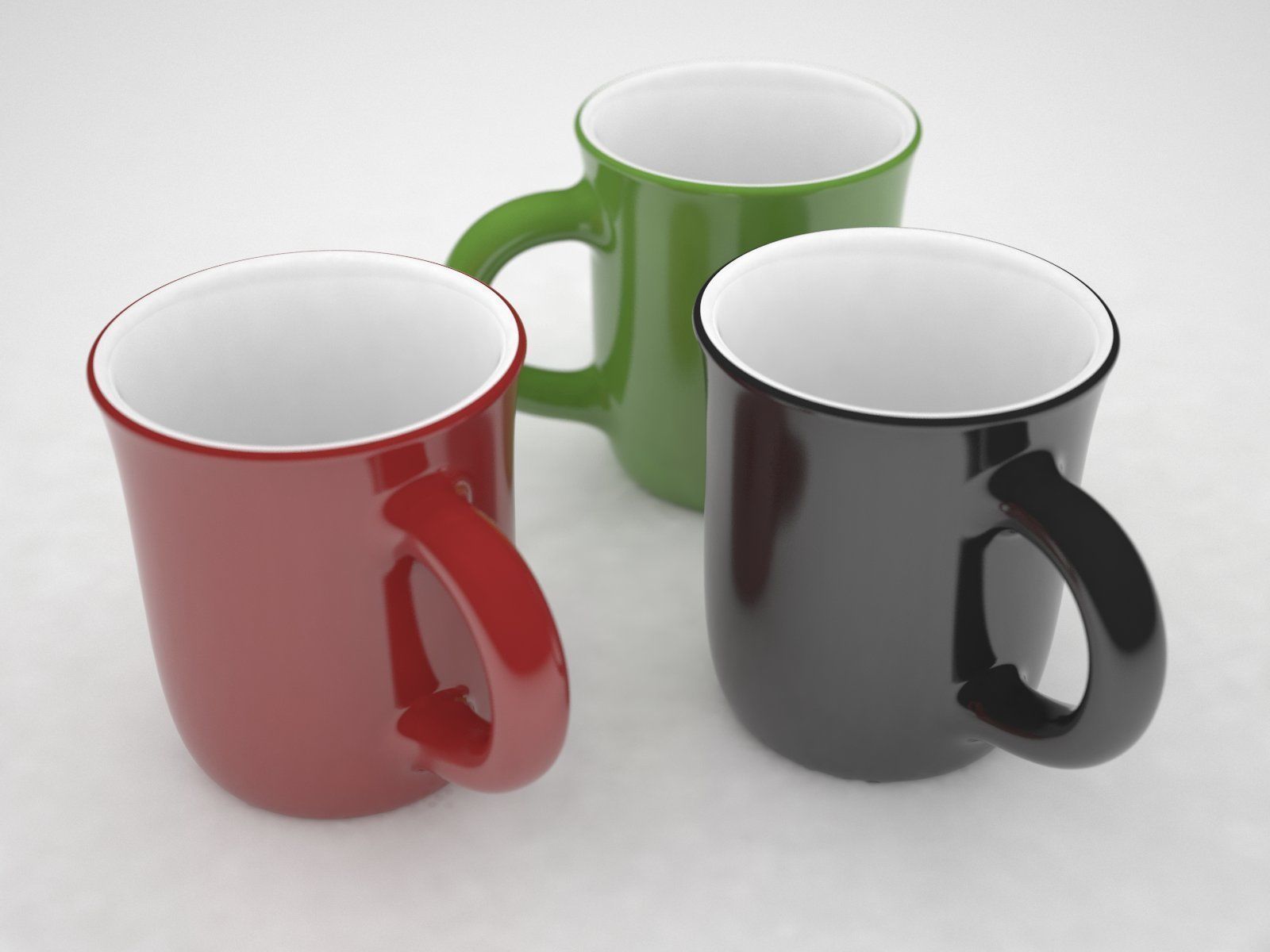 Cup Glass Low-poly 3D model_1