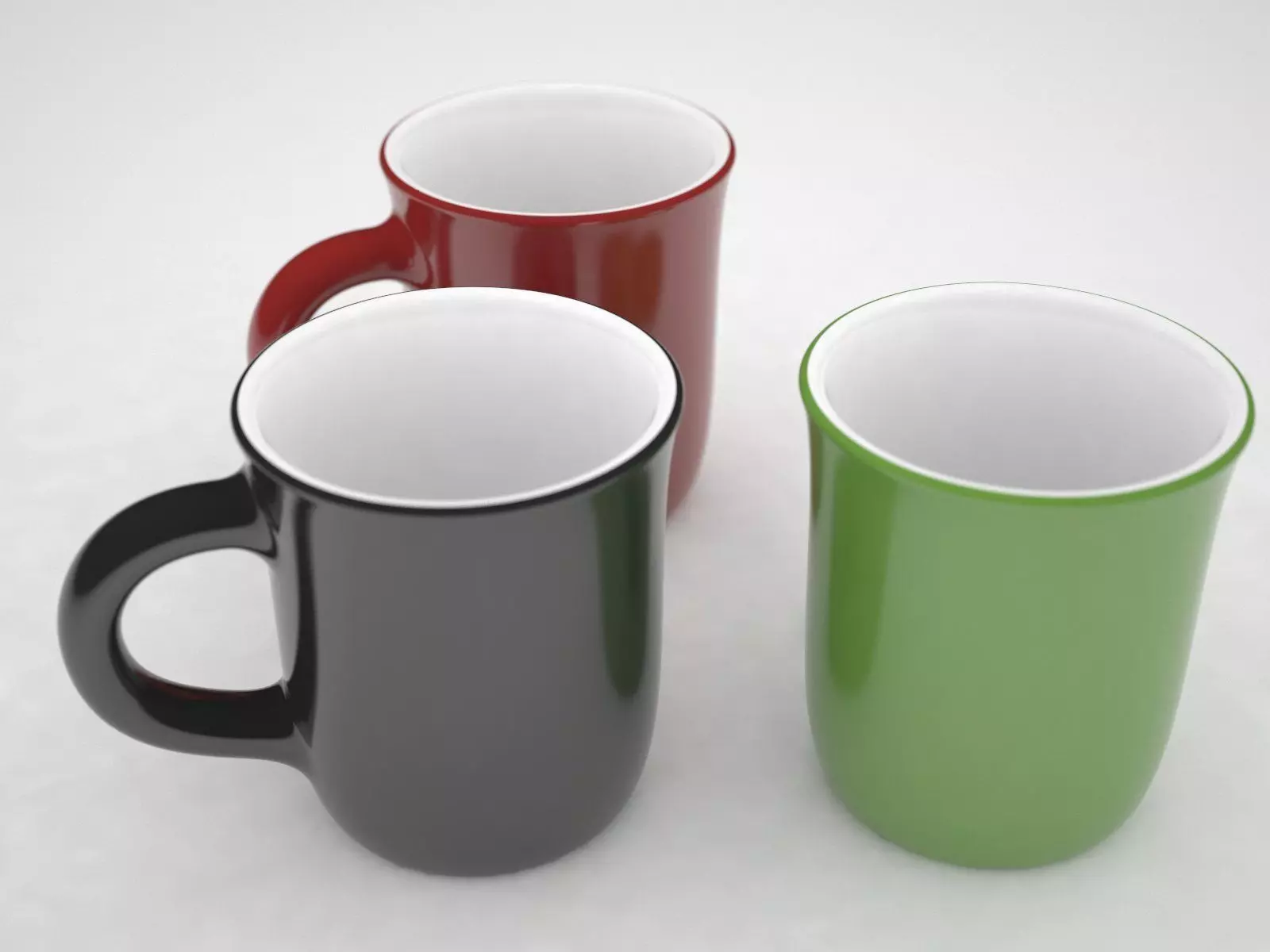 Cup Glass Low-poly 3D model_0
