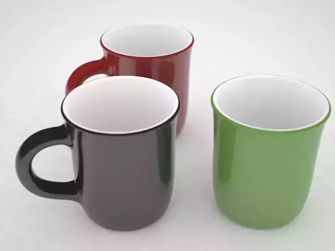 Cup Glass Low-poly 3D model