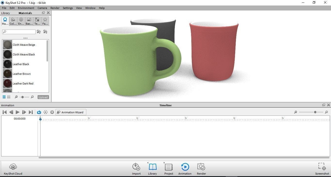 Cup Glass Low-poly 3D model_12