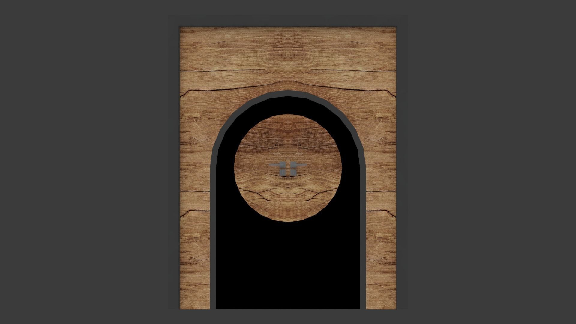Modern front door for architectural residential or commercial Low-poly 3D model_2
