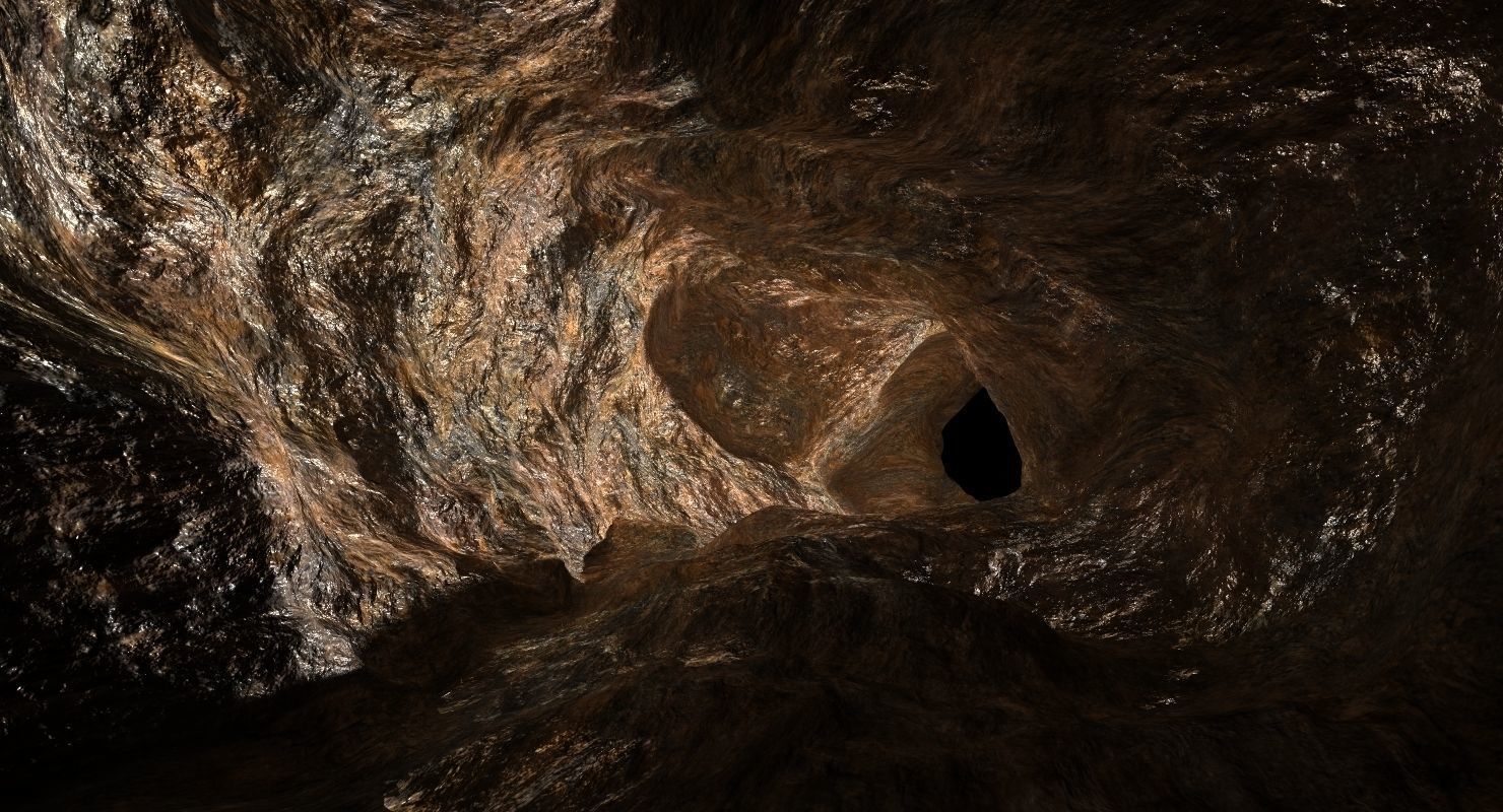 Cave Tunnel 3D model_5