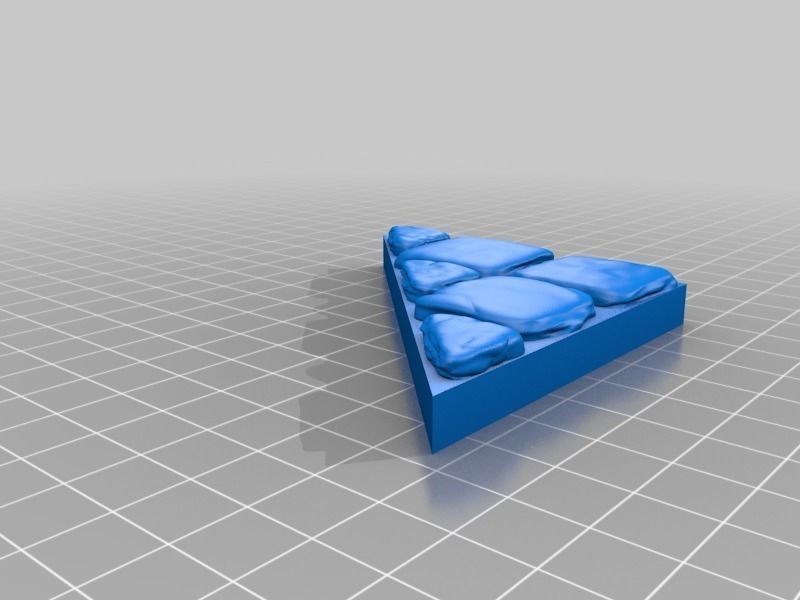 OpenForge Stone Dungeon Diagonal Walls Free 3D print model_9