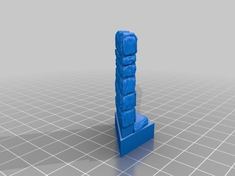 OpenForge Stone Dungeon Diagonal Walls Free 3D print model_4