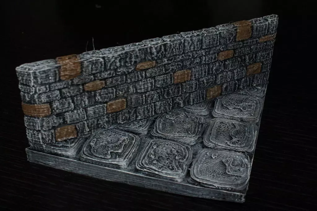 OpenForge Stone Dungeon Diagonal Walls Free 3D print model_0