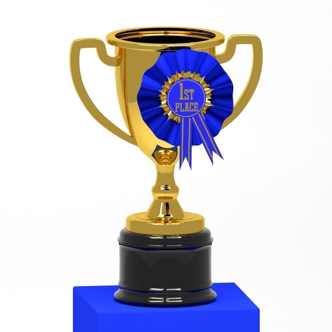 First Place Trophy 3D model_1
