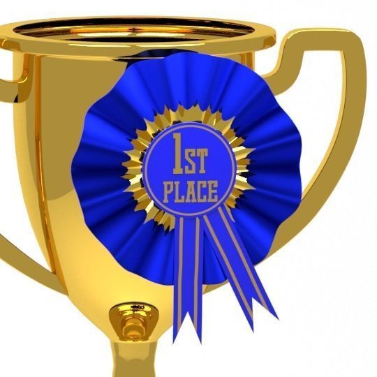 First Place Trophy 3D model_2