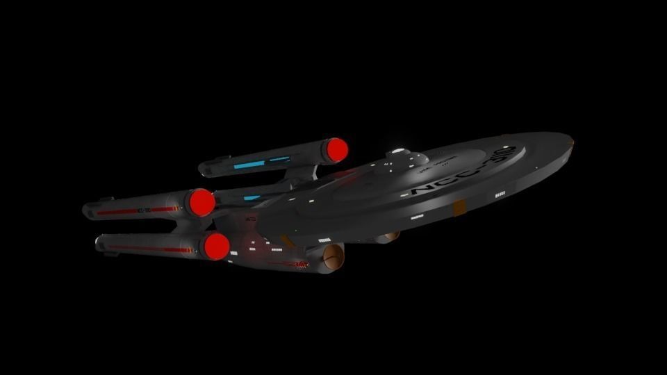Proxima Class Battleship TOS Era 3D model_0
