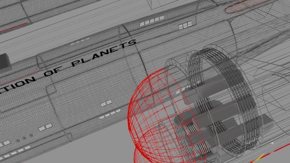 Proxima Class Battleship TOS Era 3D model_12