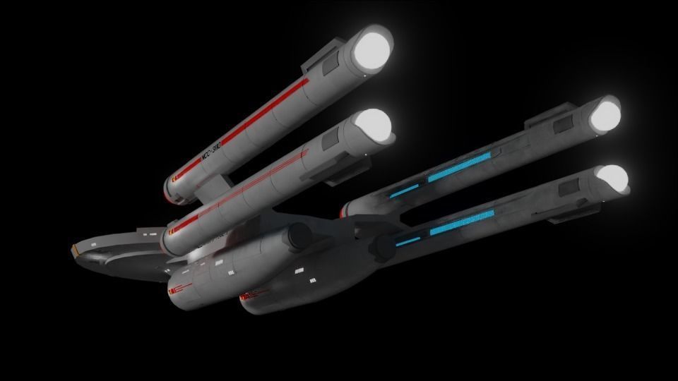 Proxima Class Battleship TOS Era 3D model_3