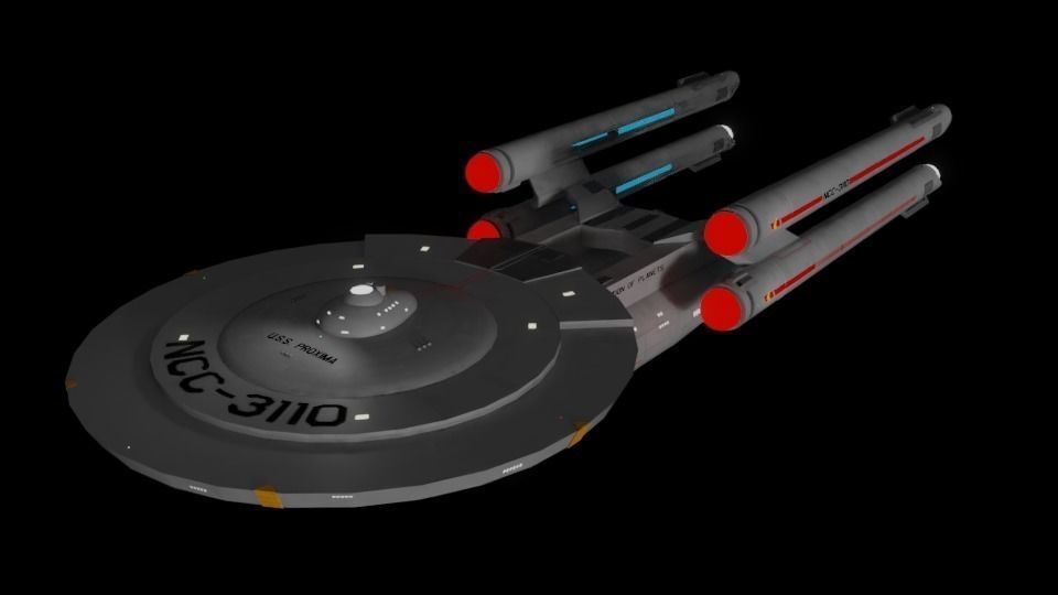 Proxima Class Battleship TOS Era 3D model_1