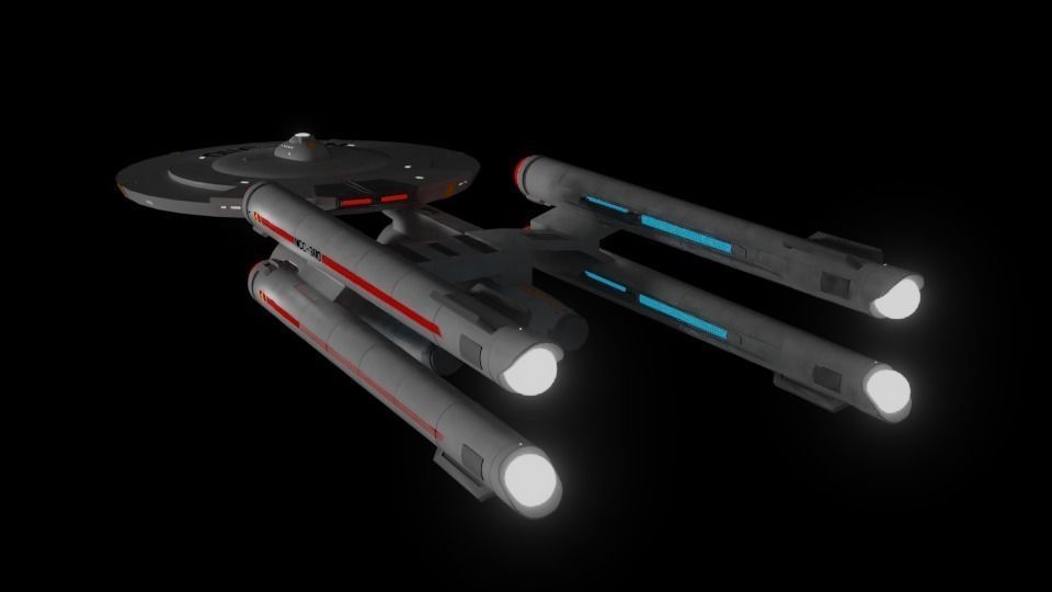 Proxima Class Battleship TOS Era 3D model_4