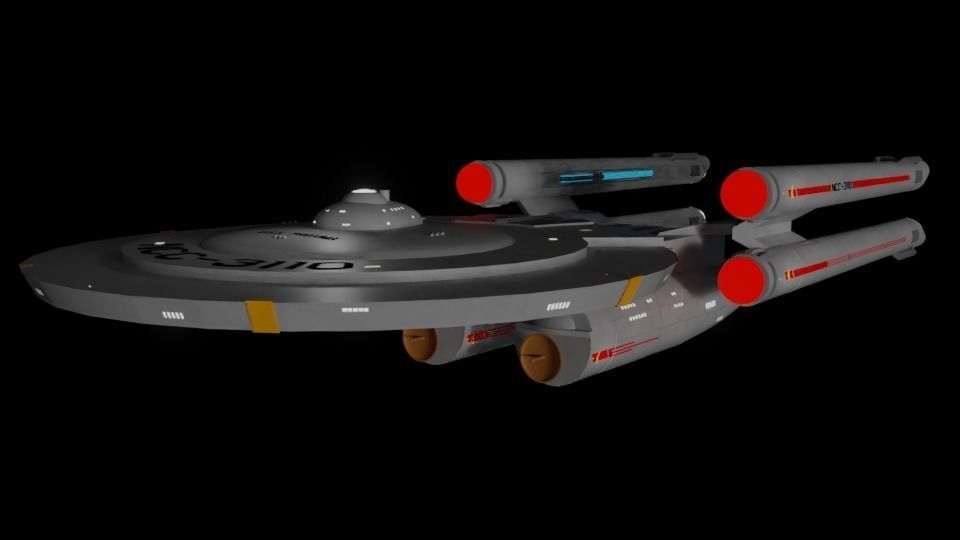 Proxima Class Battleship TOS Era 3D model_2