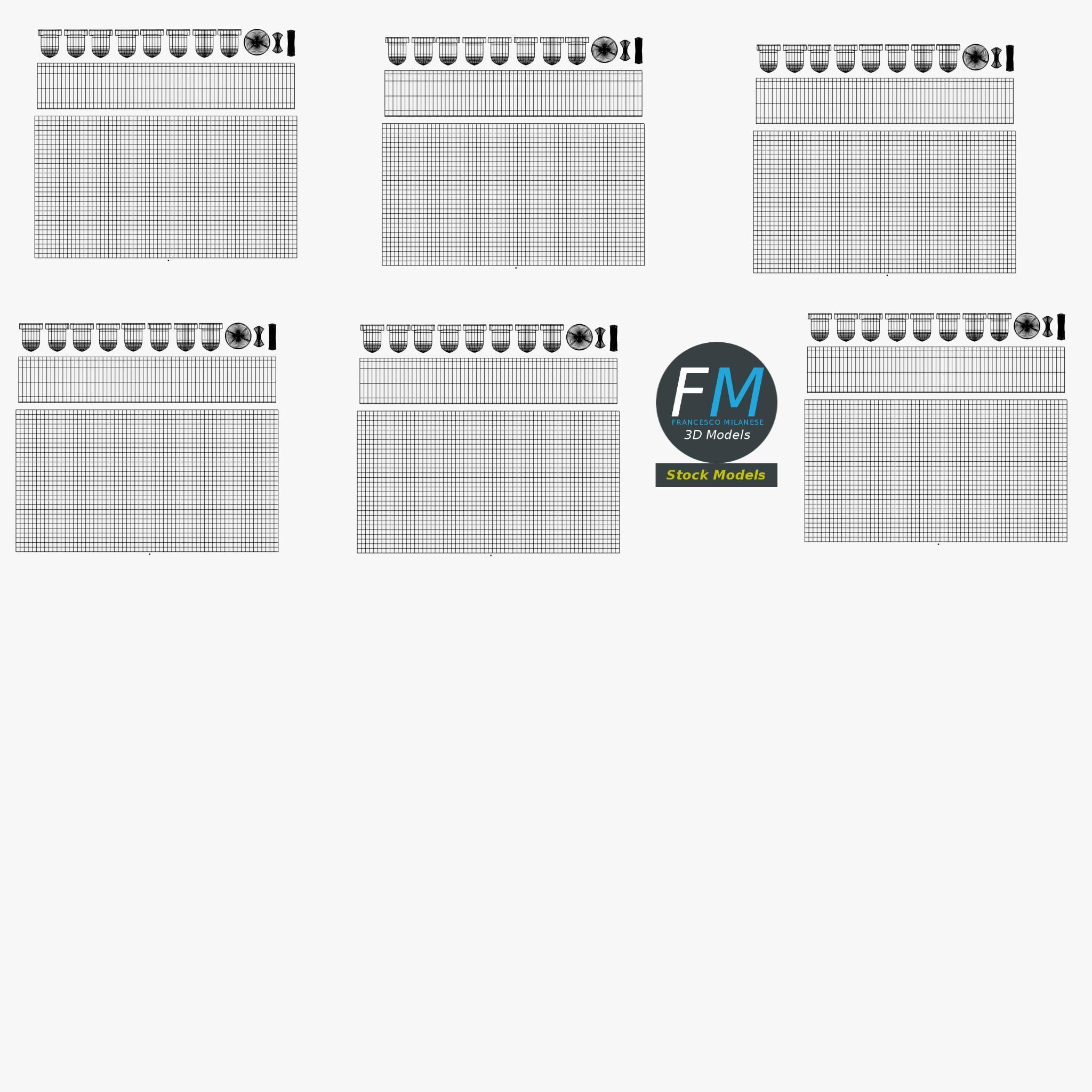 Christmas balls set 3D model_11