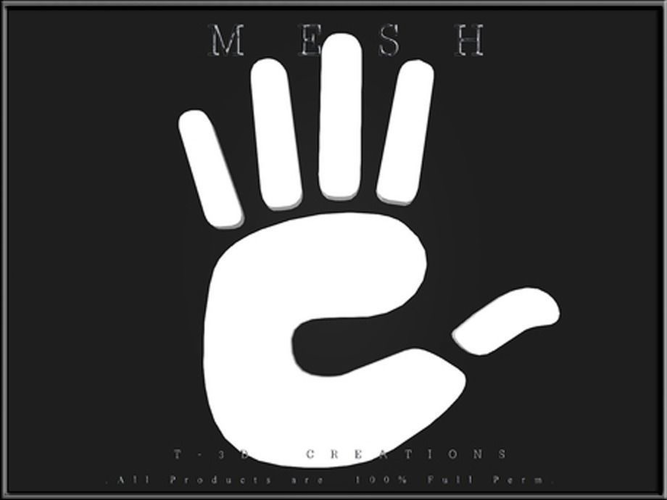 HAND LOGO 01  Low-poly 3D model