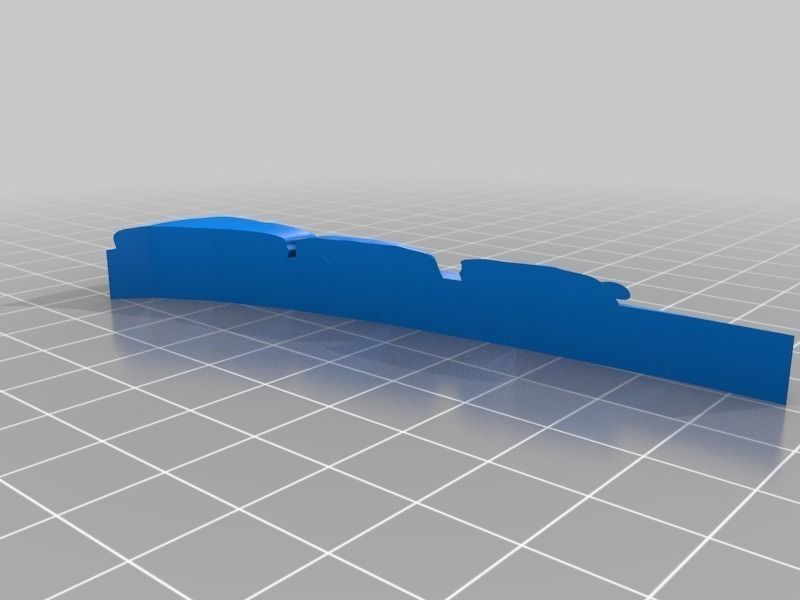 OpenForge Stone Dungeon Curved Wall Free 3D print model_11