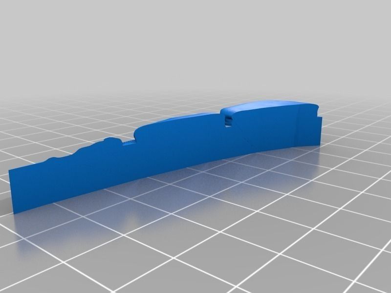 OpenForge Stone Dungeon Curved Wall Free 3D print model_29