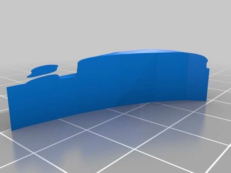 OpenForge Stone Dungeon Curved Wall Free 3D print model_13