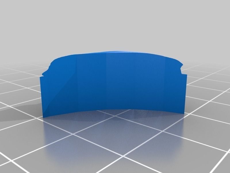 OpenForge Stone Dungeon Curved Wall Free 3D print model_5