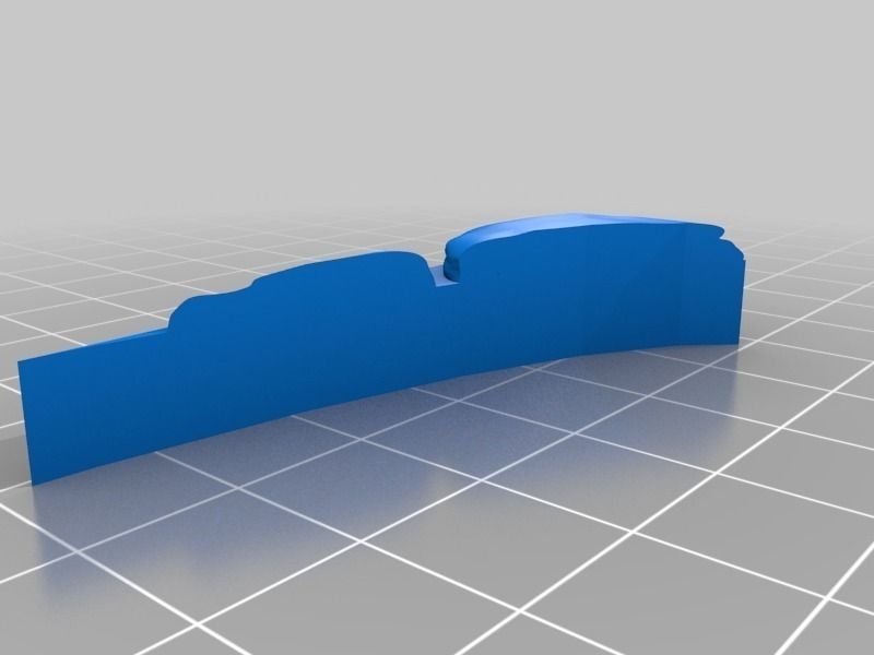 OpenForge Stone Dungeon Curved Wall Free 3D print model_21
