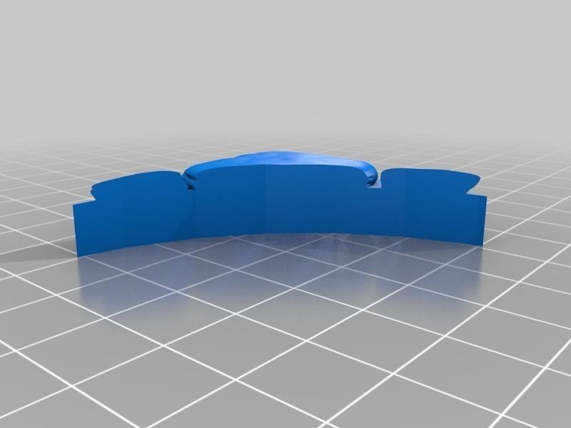 OpenForge Stone Dungeon Curved Wall Free 3D print model_15