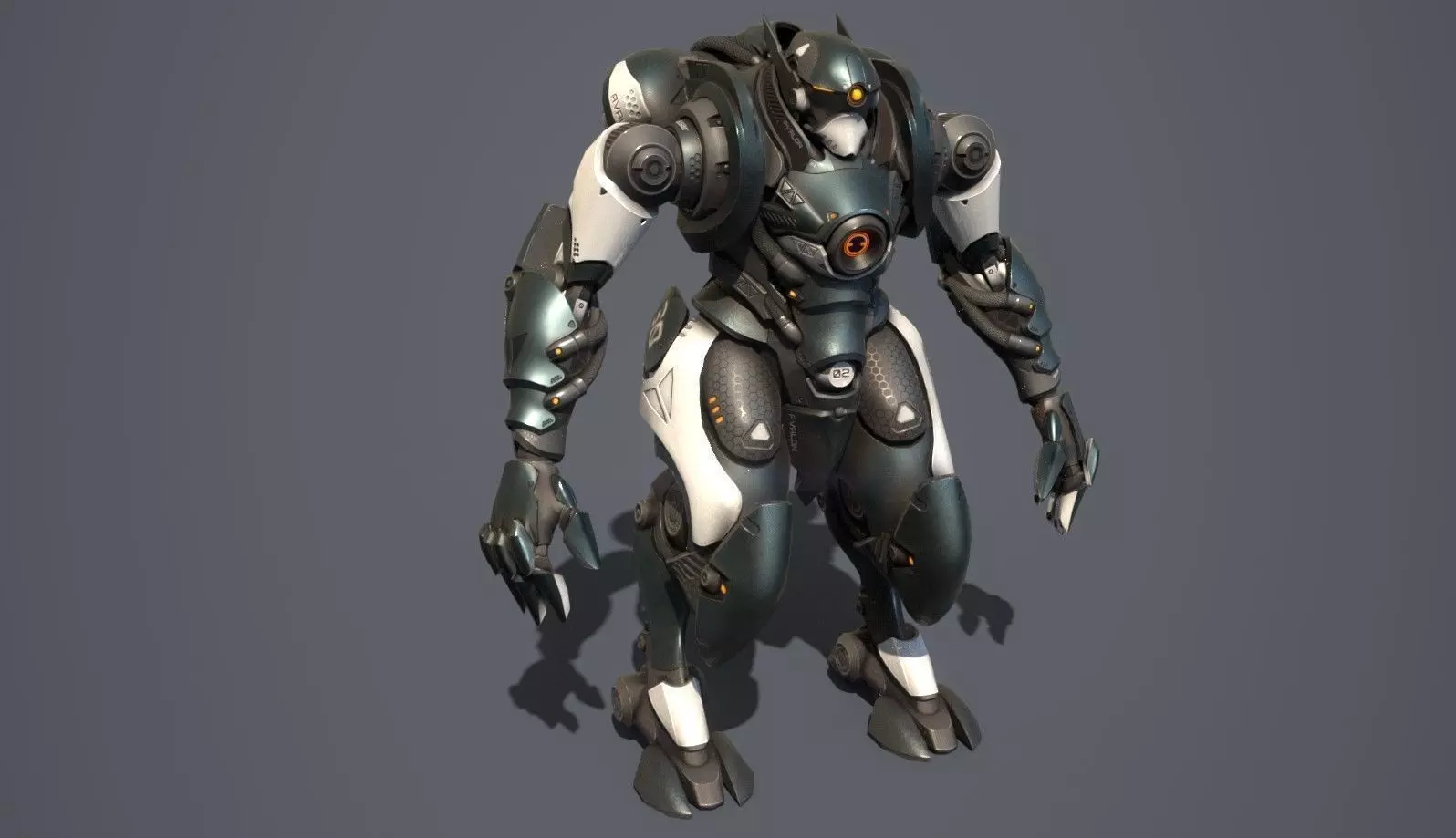 Avalon Suit Low-poly 3D model_0