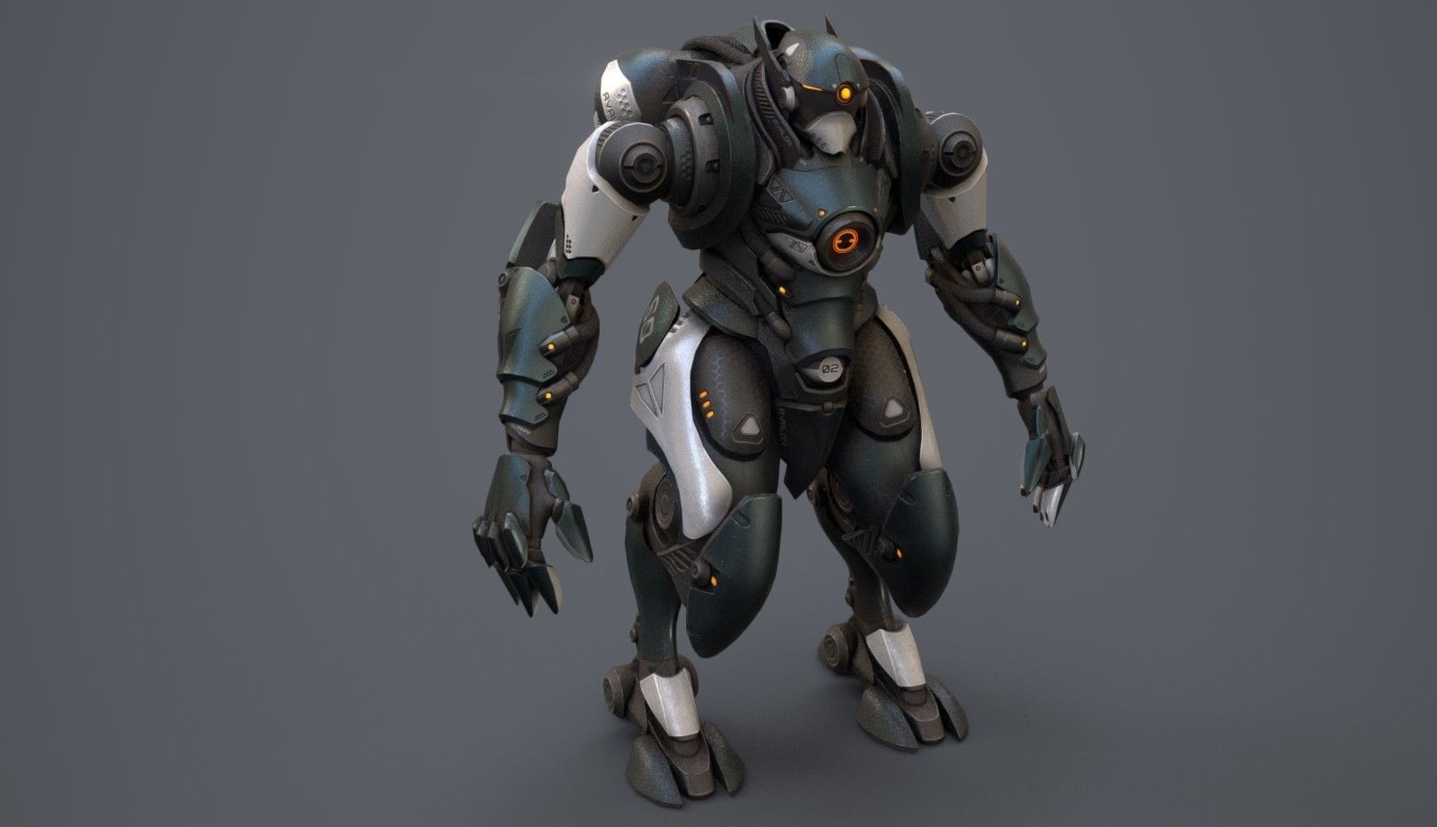Avalon Suit Low-poly 3D model_12
